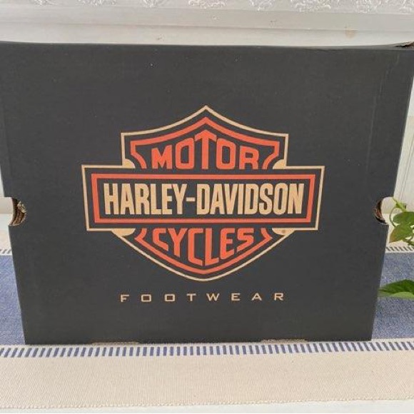 NEW Harley Davidson black leather Rambert Harness moto biker riding boots mens - Picture 7 of 10